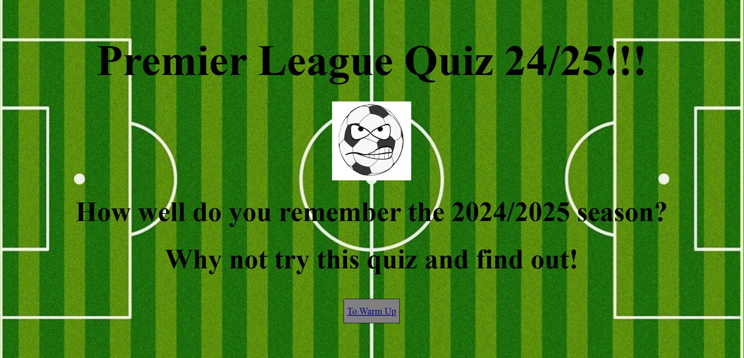 image of prem quiz 24/25 site
