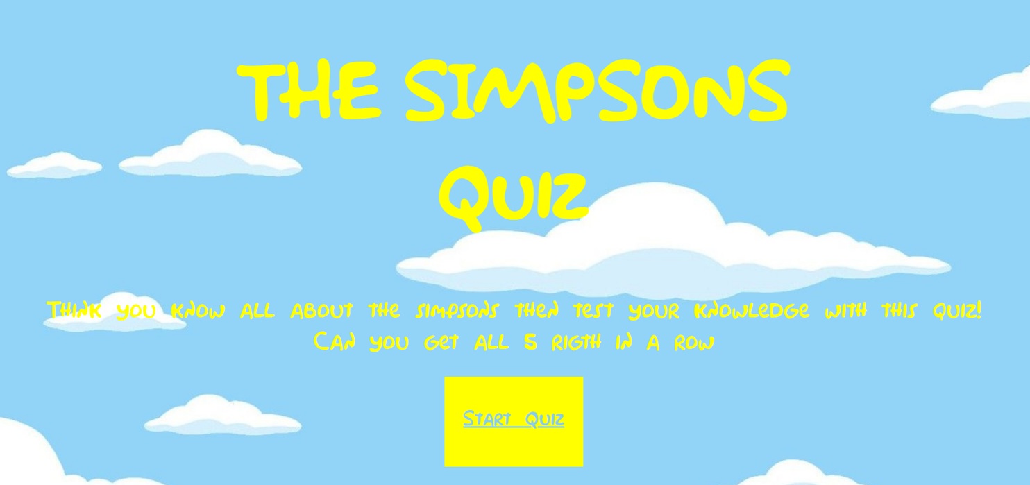 image of simpsons quiz site