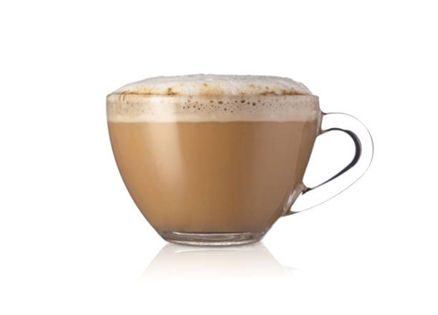 pictue of a glass of mocha