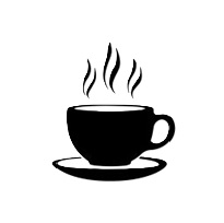 silhouette of a cup of coffee